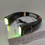 VENTILADOR DE CUELLO PORTATIL CON LUZ LED